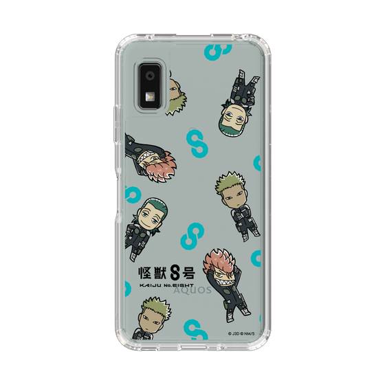 スリムプロテクションケース［ 怪獣８号 - ミニキャラ - 総柄03 ］