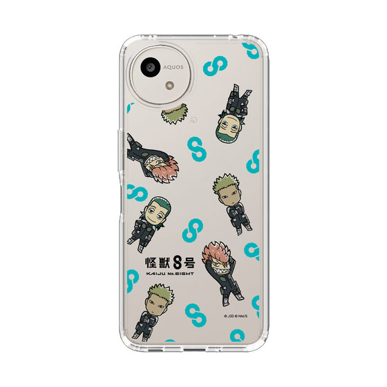 スリムプロテクションケース［ 怪獣８号 - ミニキャラ - 総柄03 ］
