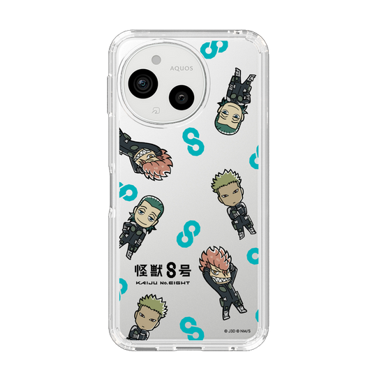 スリムプロテクションケース［ 怪獣８号 - ミニキャラ - 総柄03 ］