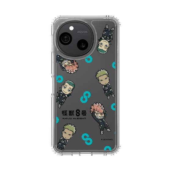 スリムプロテクションケース［ 怪獣８号 - ミニキャラ - 総柄03 ］