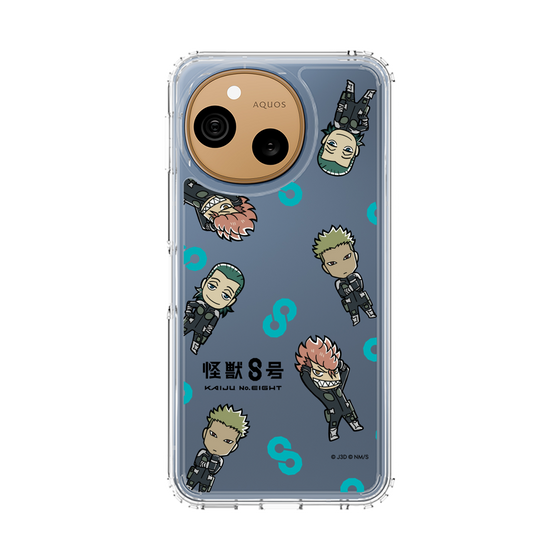 スリムプロテクションケース［ 怪獣８号 - ミニキャラ - 総柄03 ］