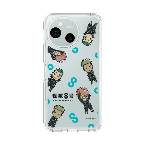 スリムプロテクションケース［ 怪獣８号 - ミニキャラ - 総柄03 ］