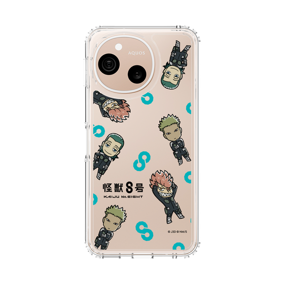 スリムプロテクションケース［ 怪獣８号 - ミニキャラ - 総柄03 ］