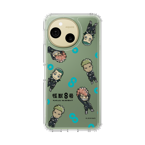 スリムプロテクションケース［ 怪獣８号 - ミニキャラ - 総柄03 ］