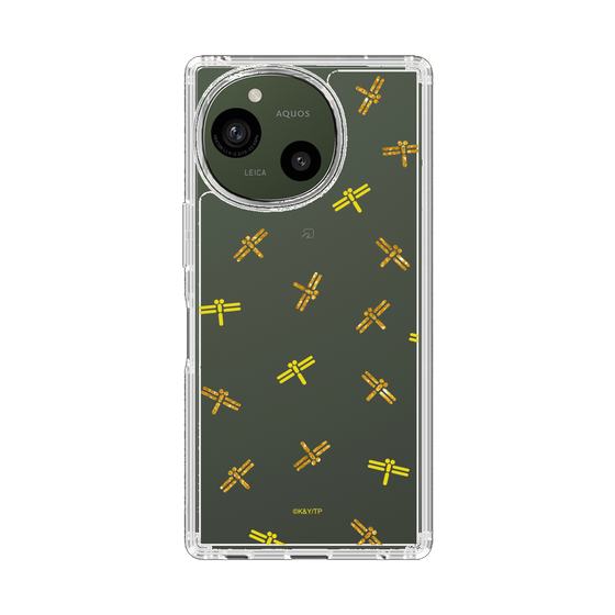 スリムプロテクションケース［ オーイ！とんぼ - とんぼ - ゴールド ］