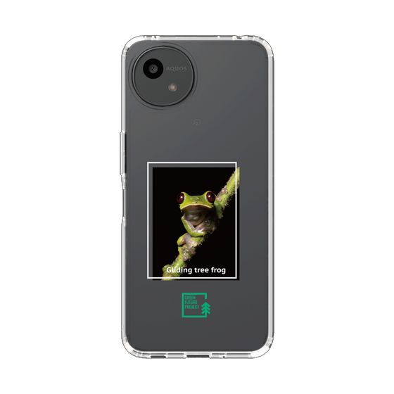スリムプロテクションケース［ Green Future Project - Gliding tree frog ］