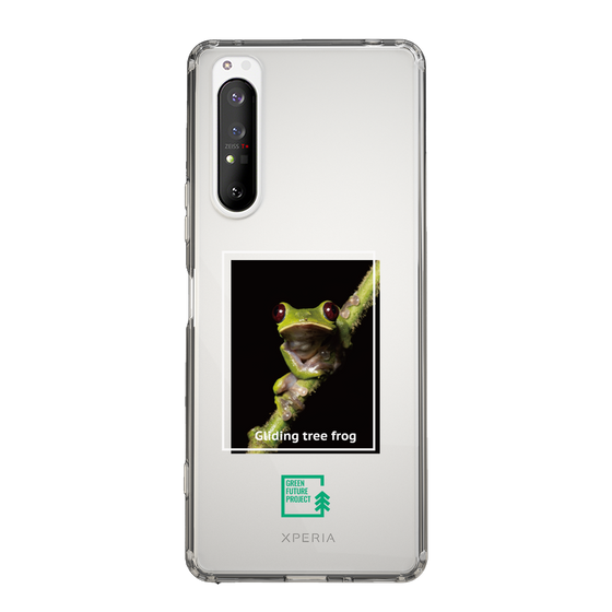 スリムプロテクションケース［ Green Future Project - Gliding tree frog ］