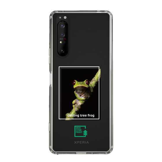 スリムプロテクションケース［ Green Future Project - Gliding tree frog ］