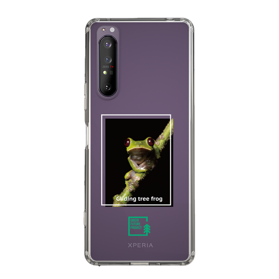 スリムプロテクションケース［ Green Future Project - Gliding tree frog ］
