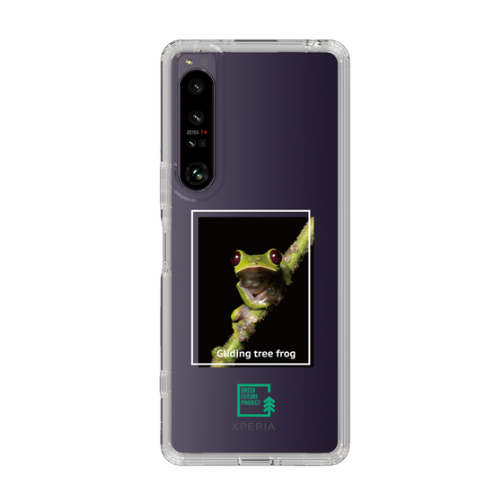 スリムプロテクションケース［ Green Future Project - Gliding tree frog ］