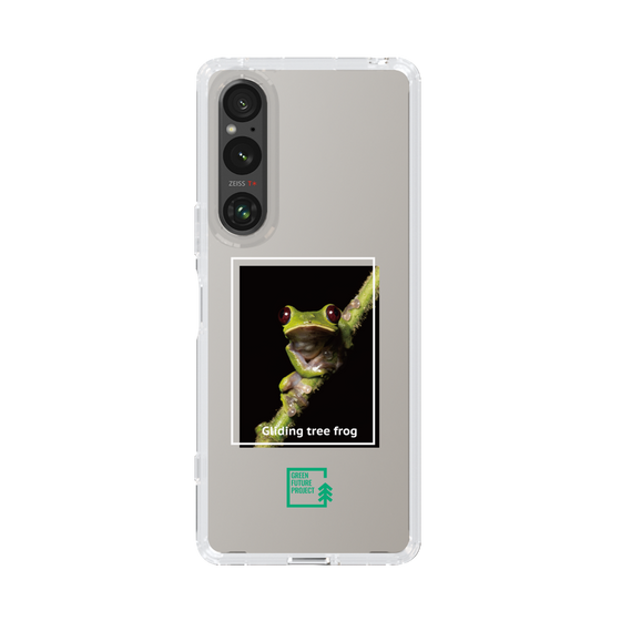 スリムプロテクションケース［ Green Future Project - Gliding tree frog ］