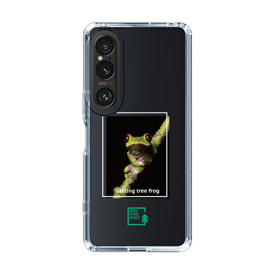 スリムプロテクションケース［ Green Future Project - Gliding tree frog ］