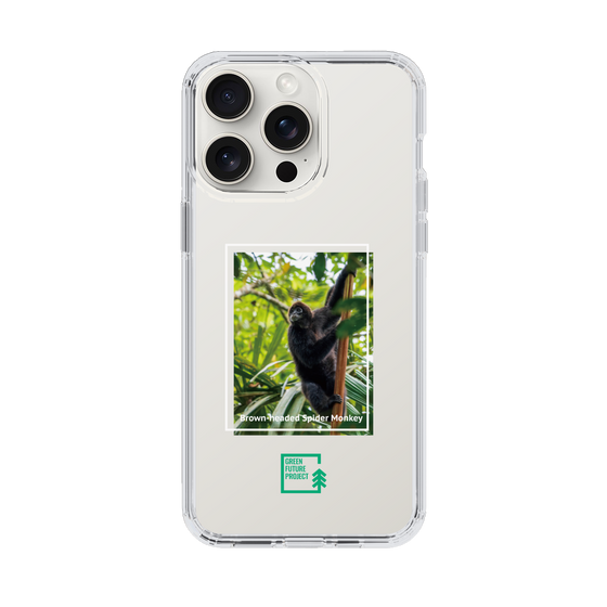 スリムプロテクションケース［ Green Future Project - Brown-headed Spider Monkey ］