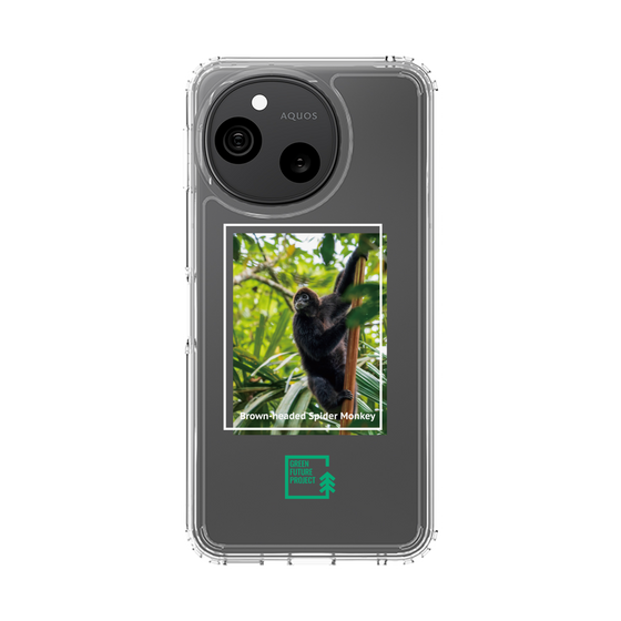 スリムプロテクションケース［ Green Future Project - Brown-headed Spider Monkey ］