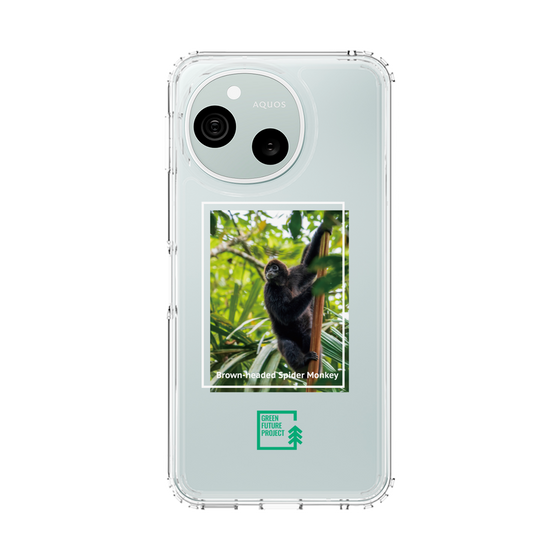 スリムプロテクションケース［ Green Future Project - Brown-headed Spider Monkey ］