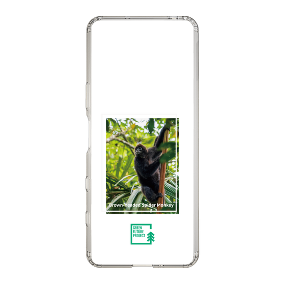 スリムプロテクションケース［ Green Future Project - Brown-headed Spider Monkey ］