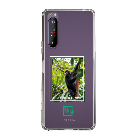 スリムプロテクションケース［ Green Future Project - Brown-headed Spider Monkey ］