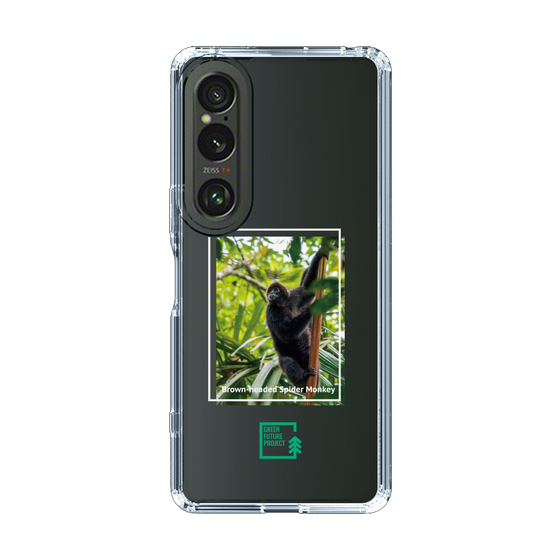 スリムプロテクションケース［ Green Future Project - Brown-headed Spider Monkey ］