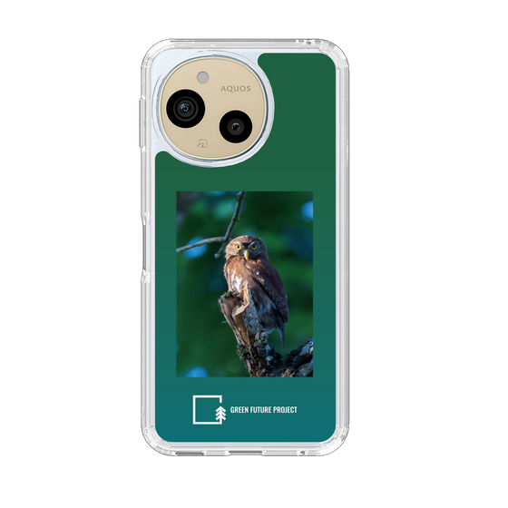 スリムプロテクションケース［ Green Future Project - Ferruginous Pygmy Owl ］