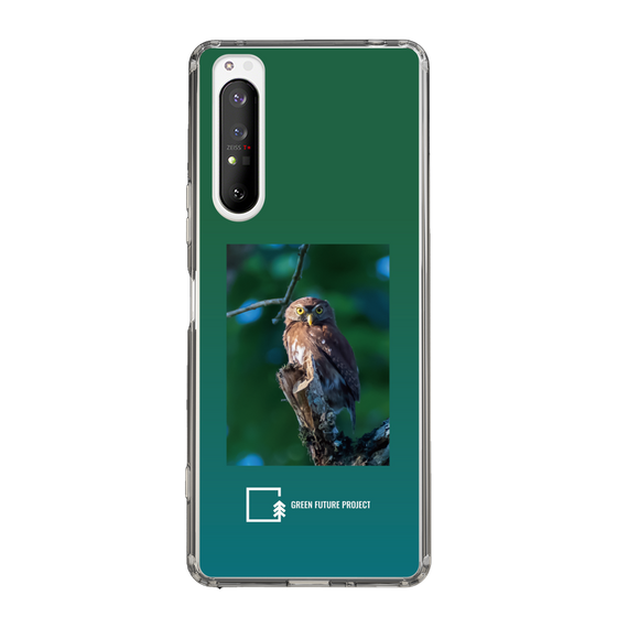 スリムプロテクションケース［ Green Future Project - Ferruginous Pygmy Owl ］