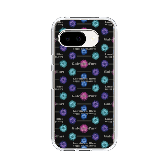 スリムプロテクションケース［ LANVIN en Bleu - Flower pattern ］