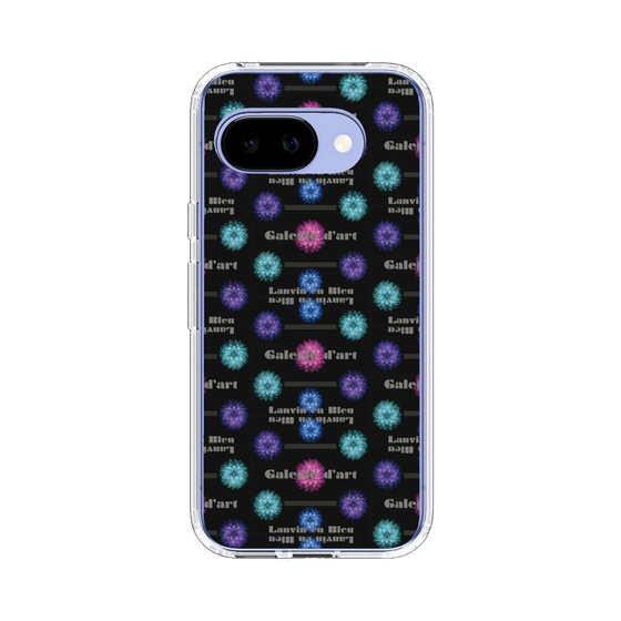 スリムプロテクションケース［ LANVIN en Bleu - Flower pattern ］