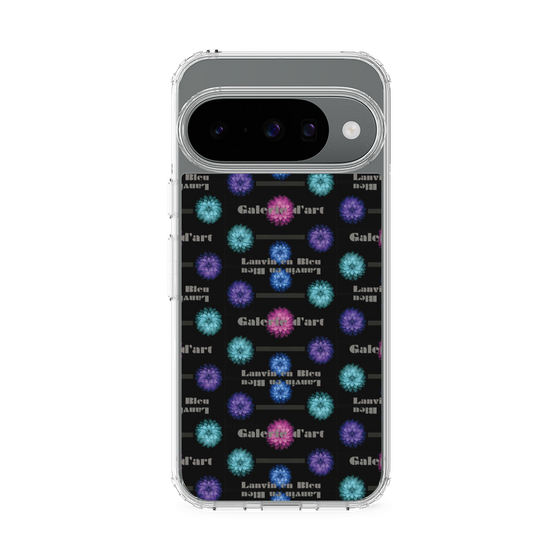 スリムプロテクションケース［ LANVIN en Bleu - Flower pattern ］