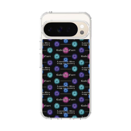 スリムプロテクションケース［ LANVIN en Bleu - Flower pattern ］