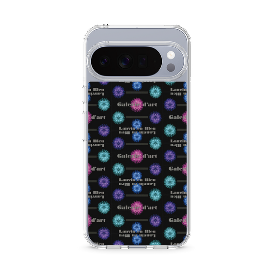 スリムプロテクションケース［ LANVIN en Bleu - Flower pattern ］