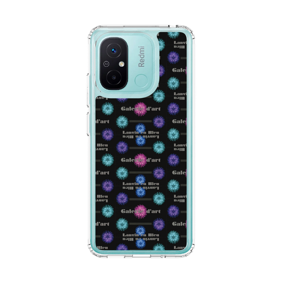 スリムプロテクションケース［ LANVIN en Bleu - Flower pattern ］