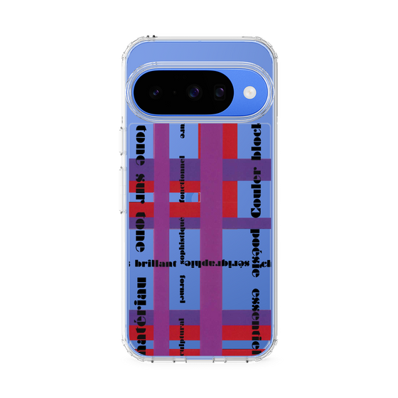 スリムプロテクションケース［ LANVIN en Bleu - Plaid ］