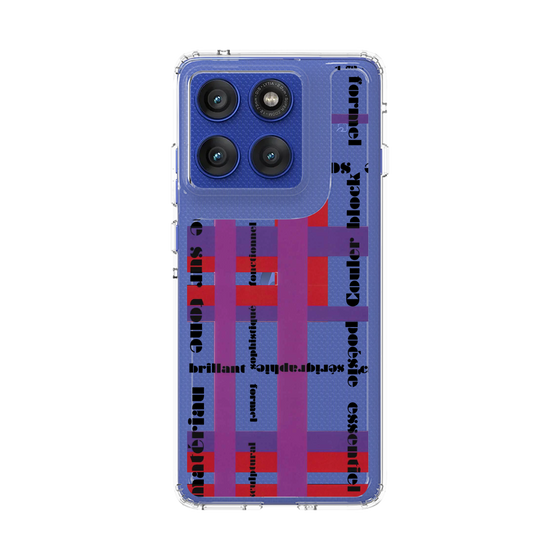 スリムプロテクションケース［ LANVIN en Bleu - Plaid ］