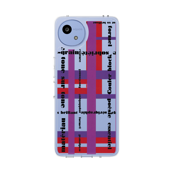 スリムプロテクションケース［ LANVIN en Bleu - Plaid ］