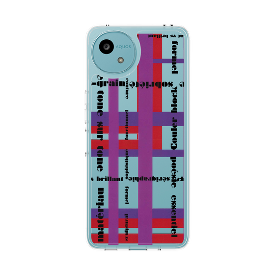 スリムプロテクションケース［ LANVIN en Bleu - Plaid ］