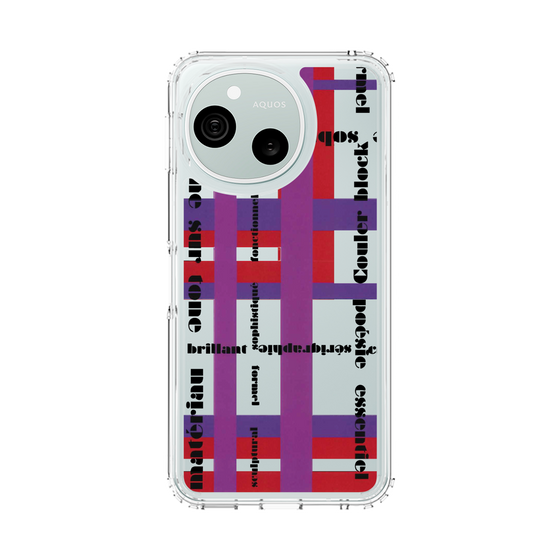 スリムプロテクションケース［ LANVIN en Bleu - Plaid ］