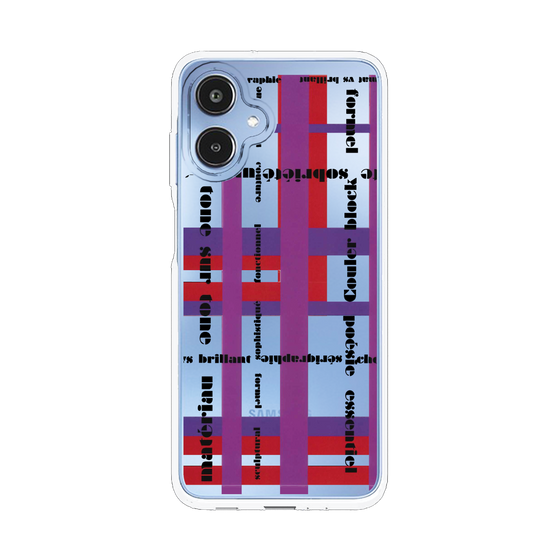 スリムプロテクションケース［ LANVIN en Bleu - Plaid ］