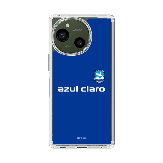 スリムプロテクションケース［ アスルクラロ沼津 - エンブレムロゴ - ネイビー ］