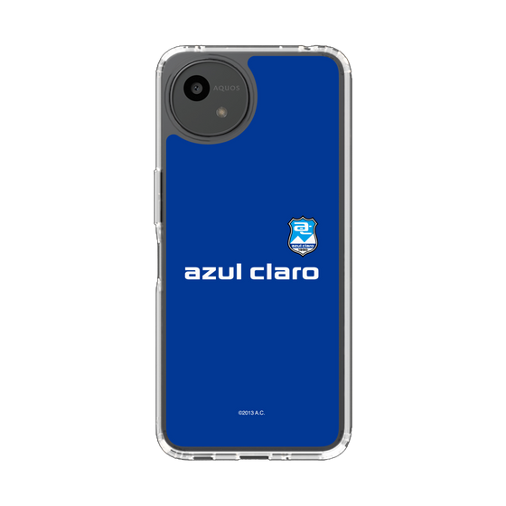 スリムプロテクションケース［ アスルクラロ沼津 - エンブレムロゴ - ネイビー ］