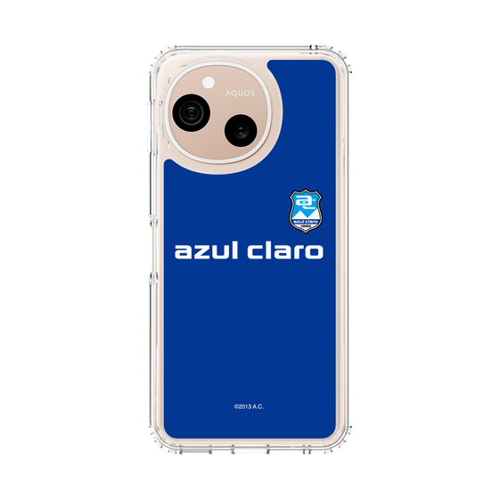 スリムプロテクションケース［ アスルクラロ沼津 - エンブレムロゴ - ネイビー ］