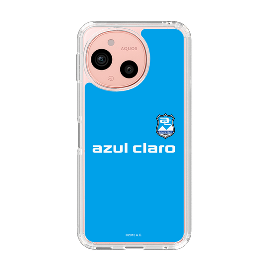 スリムプロテクションケース［ アスルクラロ沼津 - エンブレムロゴ - ライトブルー ］