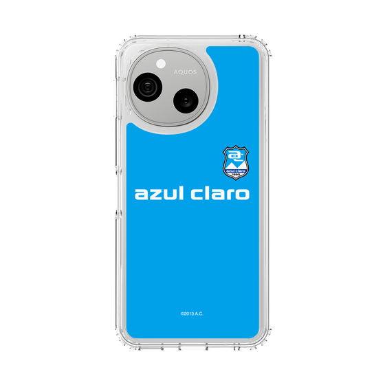 スリムプロテクションケース［ アスルクラロ沼津 - エンブレムロゴ - ライトブルー ］