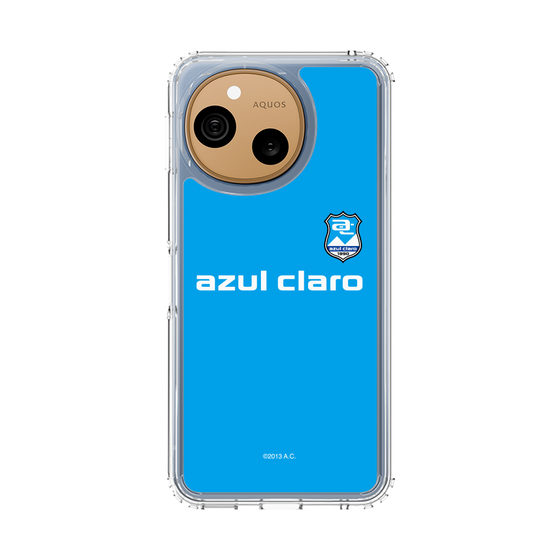 スリムプロテクションケース［ アスルクラロ沼津 - エンブレムロゴ - ライトブルー ］