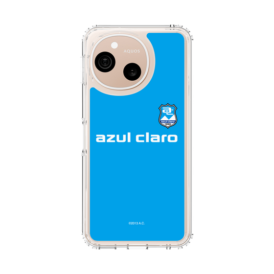 スリムプロテクションケース［ アスルクラロ沼津 - エンブレムロゴ - ライトブルー ］