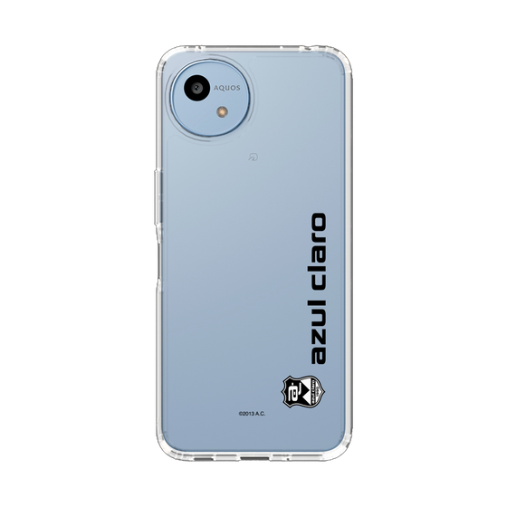 スリムプロテクションケース［ アスルクラロ沼津 - ロゴ縦 - ブラック ］