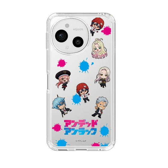 スリムプロテクションケース［ アンデッドアンラック - ミニキャラ - 総柄 ］