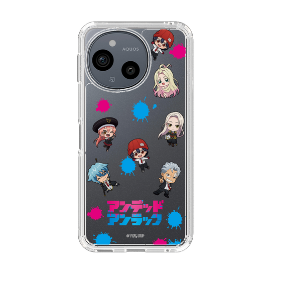 スリムプロテクションケース［ アンデッドアンラック - ミニキャラ - 総柄 ］