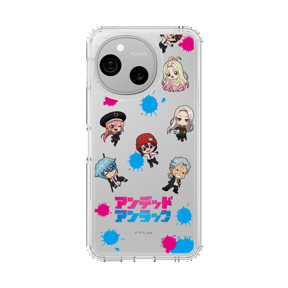 スリムプロテクションケース［ アンデッドアンラック - ミニキャラ - 総柄 ］