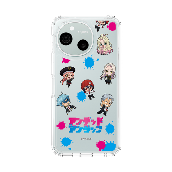 スリムプロテクションケース［ アンデッドアンラック - ミニキャラ - 総柄 ］