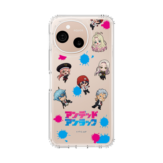 スリムプロテクションケース［ アンデッドアンラック - ミニキャラ - 総柄 ］