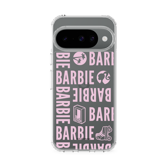 スリムプロテクションケース［ Barbie - ロゴパターン3 - クリア ］